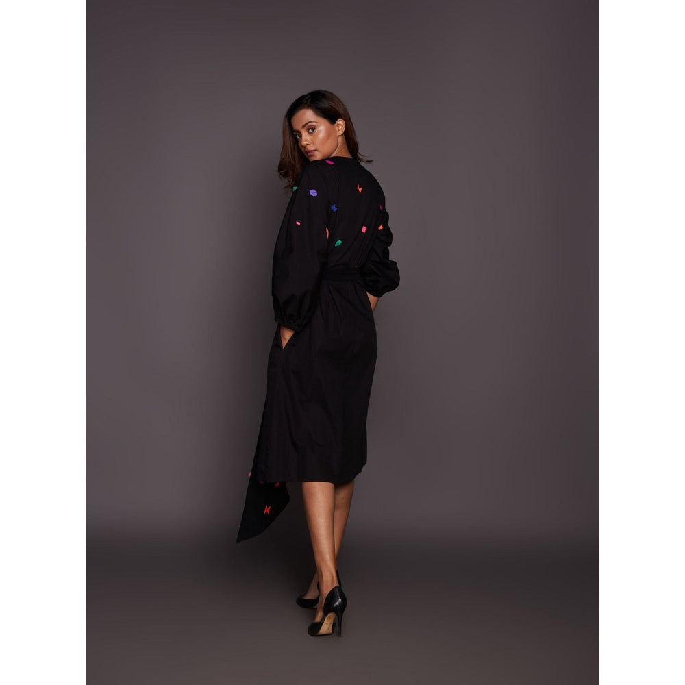 Deepika Arora Black Tapered Dress (Set of 2)