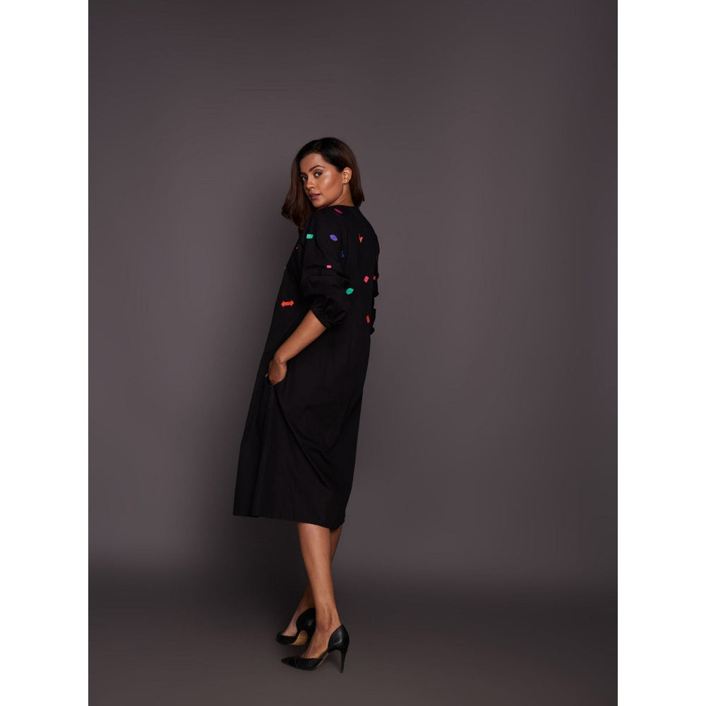 Deepika Arora Black Tapered Dress (Set of 2)