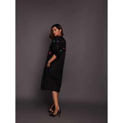 Deepika Arora Black Tapered Dress (Set of 2)