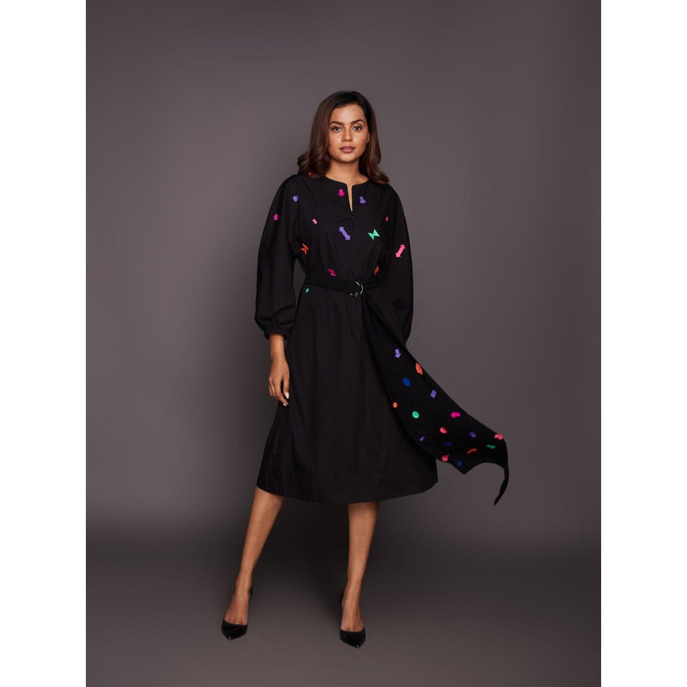 Deepika Arora Black Tapered Dress (Set of 2)