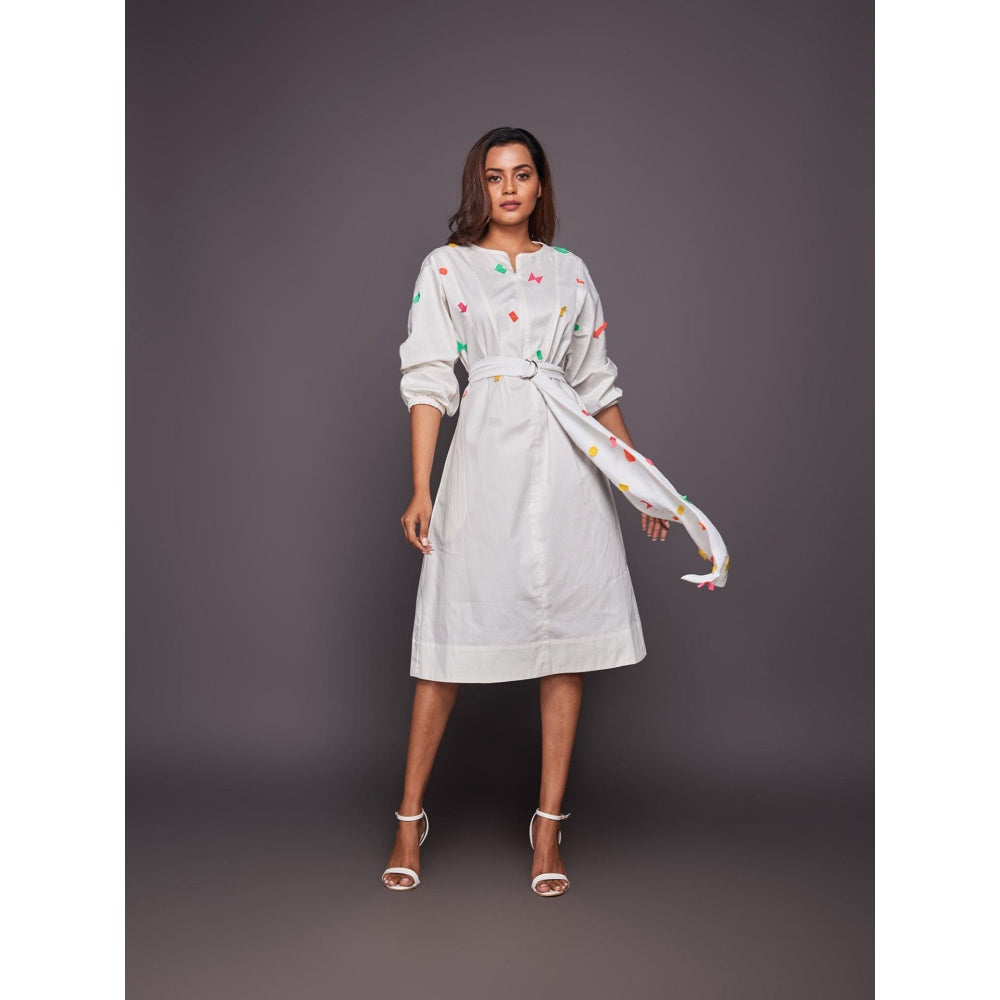 Deepika Arora White Tapered Dress (Set of 2)