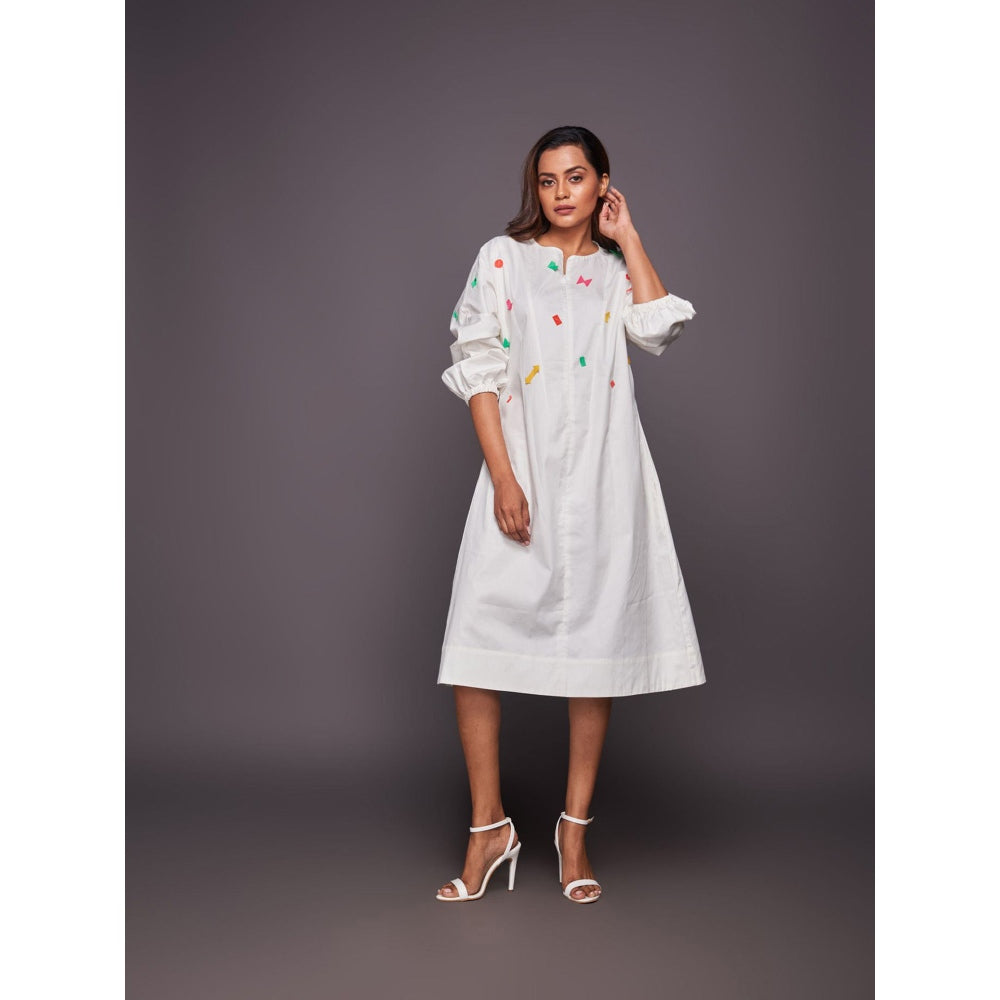 Deepika Arora White Tapered Dress (Set of 2)