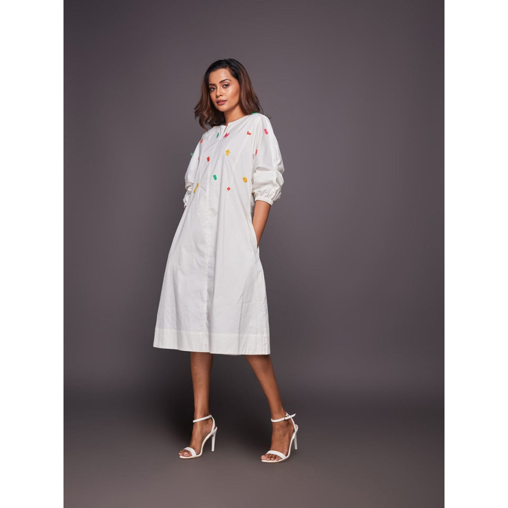 Deepika Arora White Tapered Dress (Set of 2)