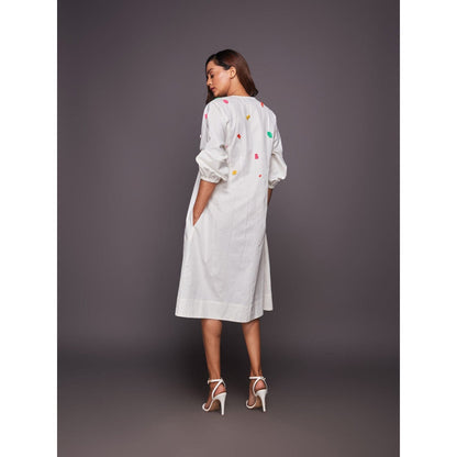 Deepika Arora White Tapered Dress (Set of 2)