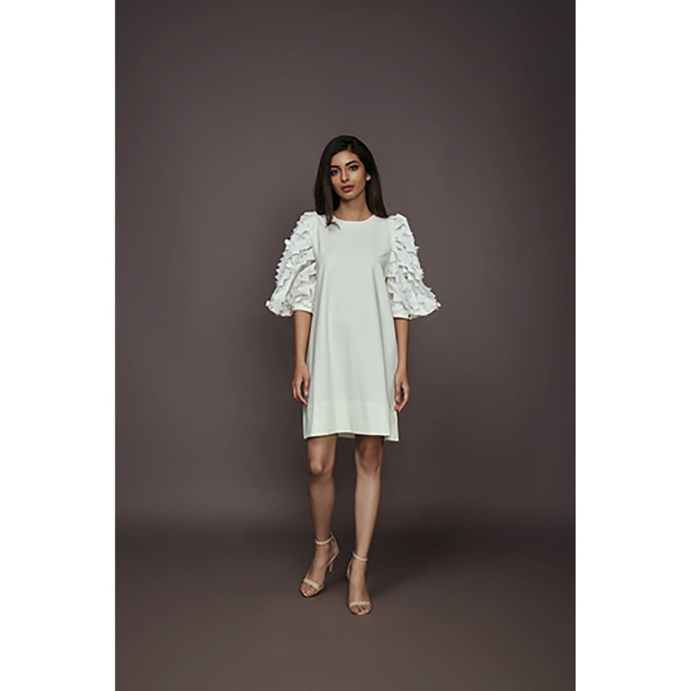 Deepika Arora Shift Dress - White