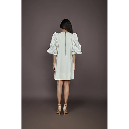 Deepika Arora Shift Dress - White