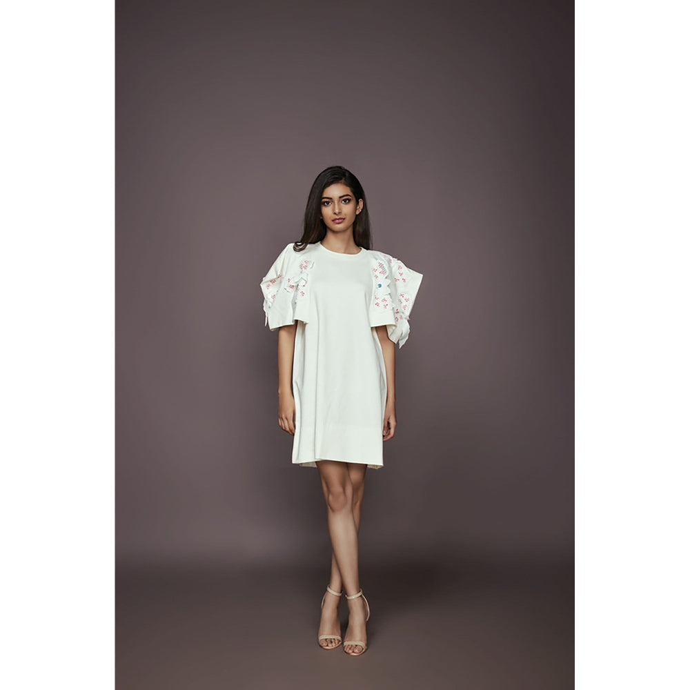 Deepika Arora Shift Dress - White