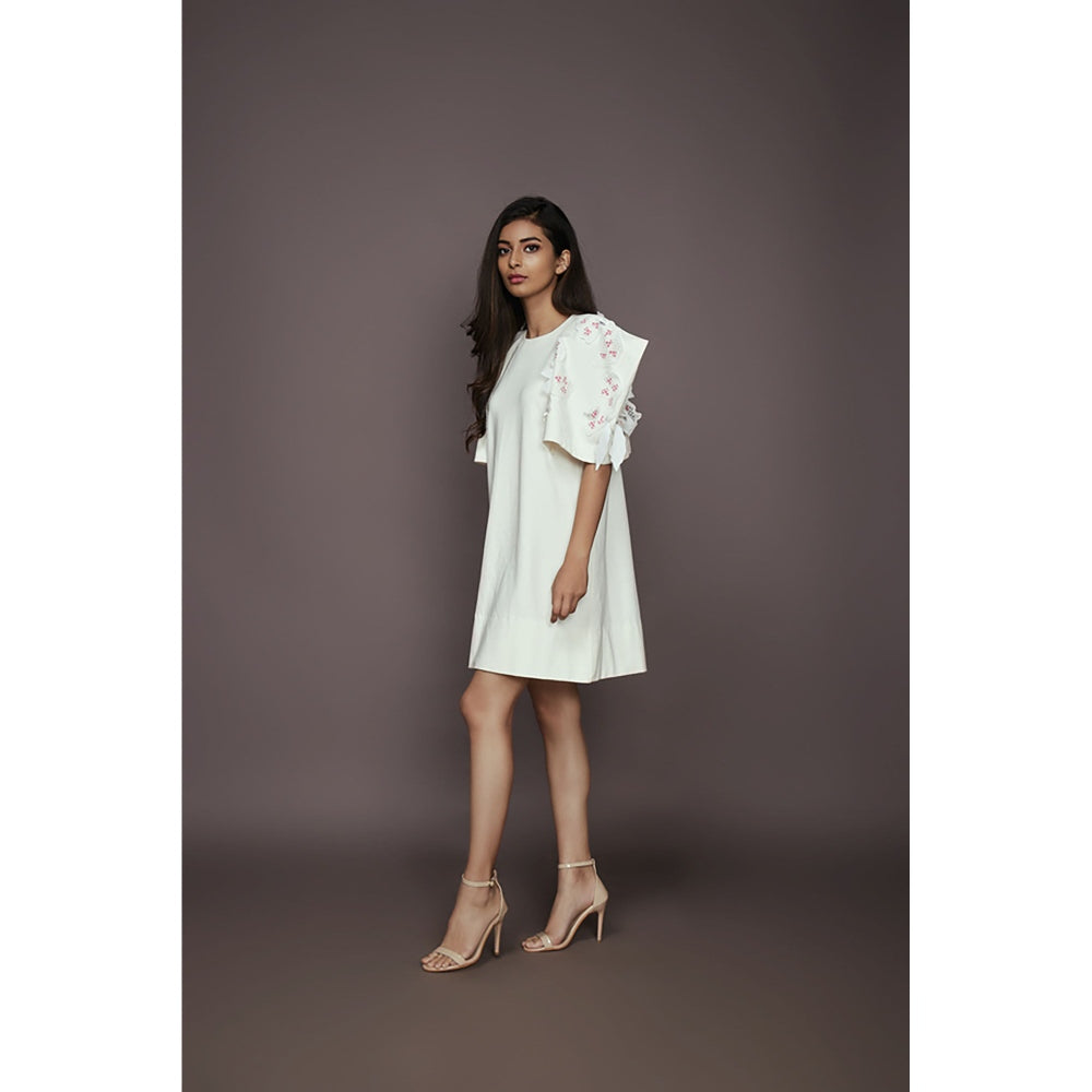 Deepika Arora Shift Dress - White