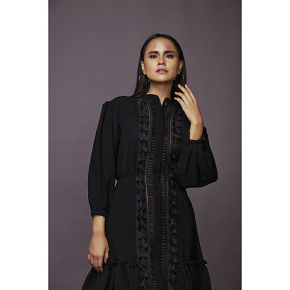Deepika Arora A-Line Dress - Black