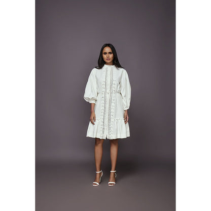 Deepika Arora A-Line Dress - White
