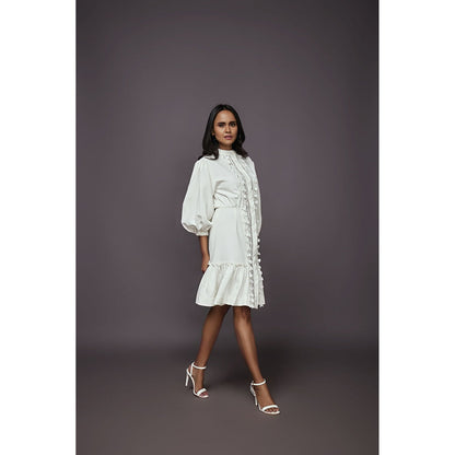 Deepika Arora A-Line Dress - White