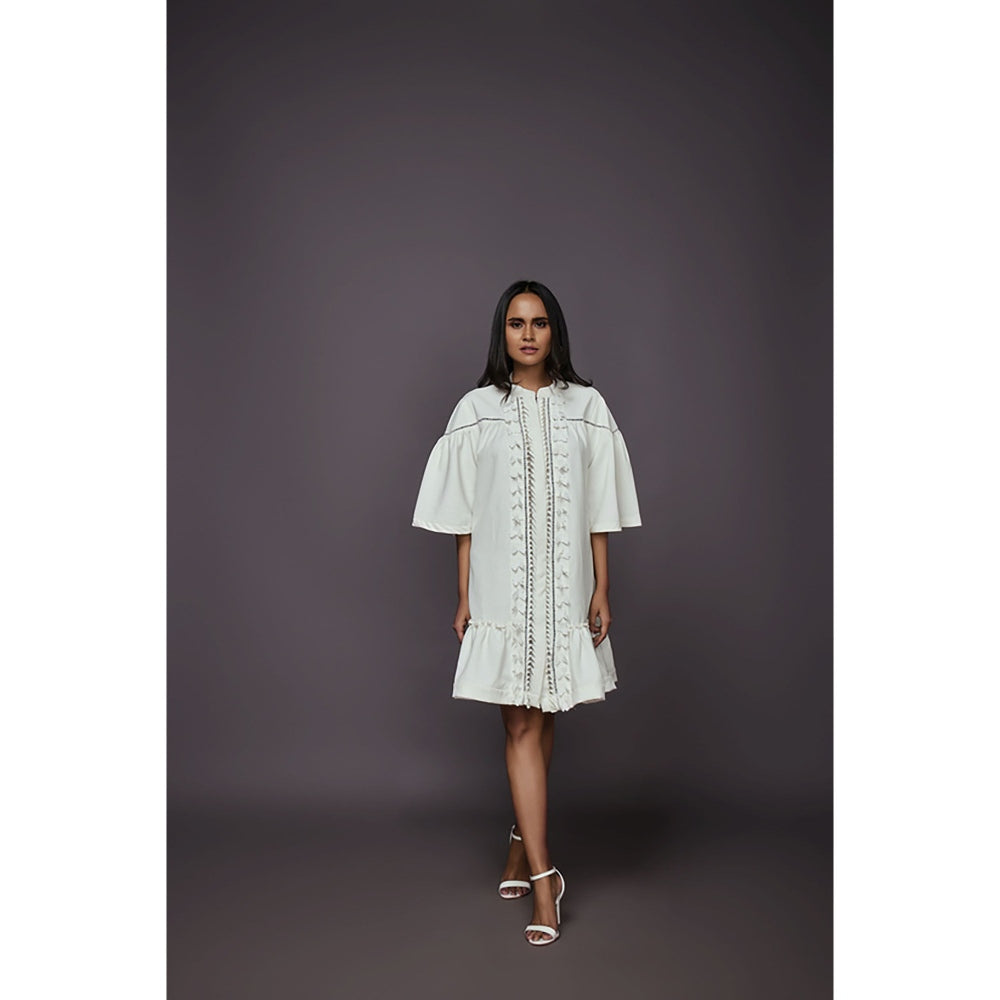 Deepika Arora A-Line Dress - White