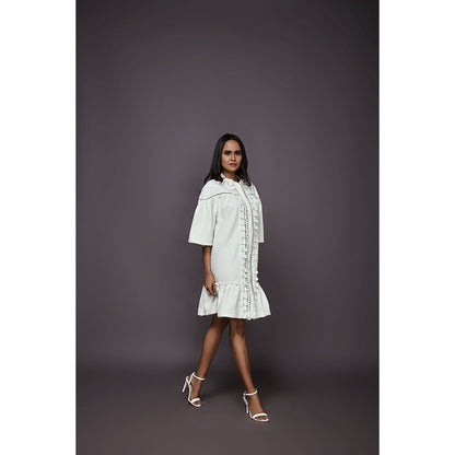 Deepika Arora A-Line Dress - White