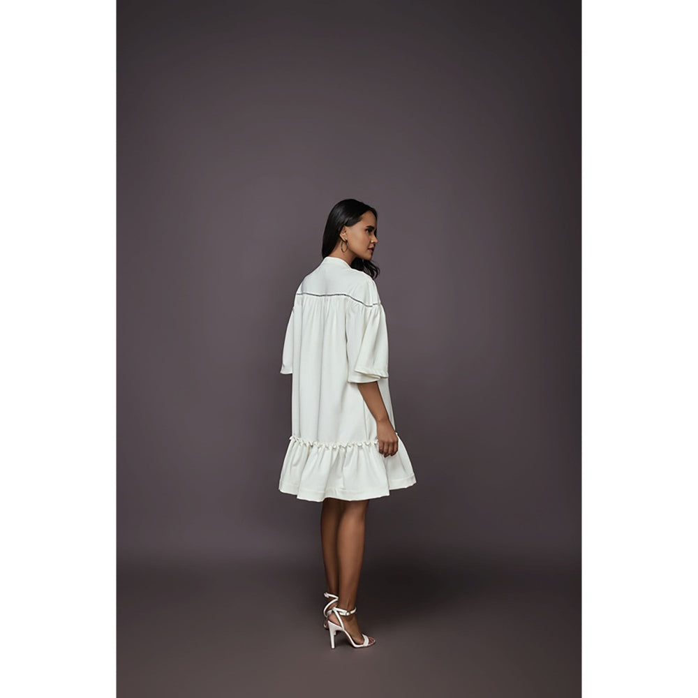 Deepika Arora A-Line Dress - White