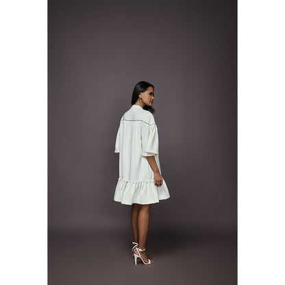 Deepika Arora A-Line Dress - White