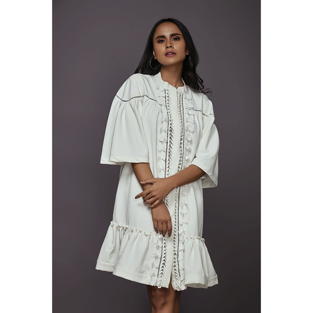 Deepika Arora A-Line Dress - White