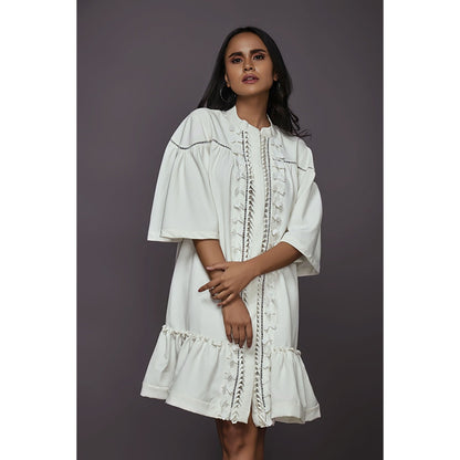 Deepika Arora A-Line Dress - White