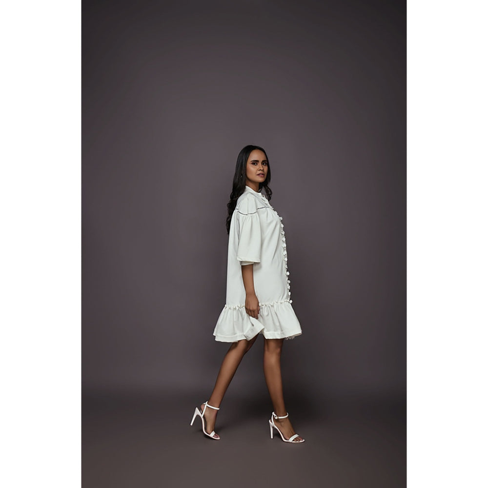 Deepika Arora A-Line Dress - White