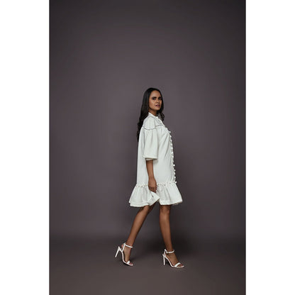 Deepika Arora A-Line Dress - White