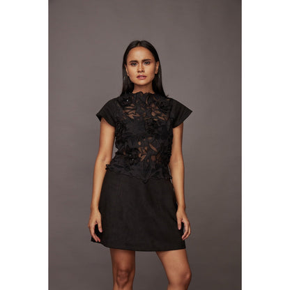 Deepika Arora Short Dress - Black