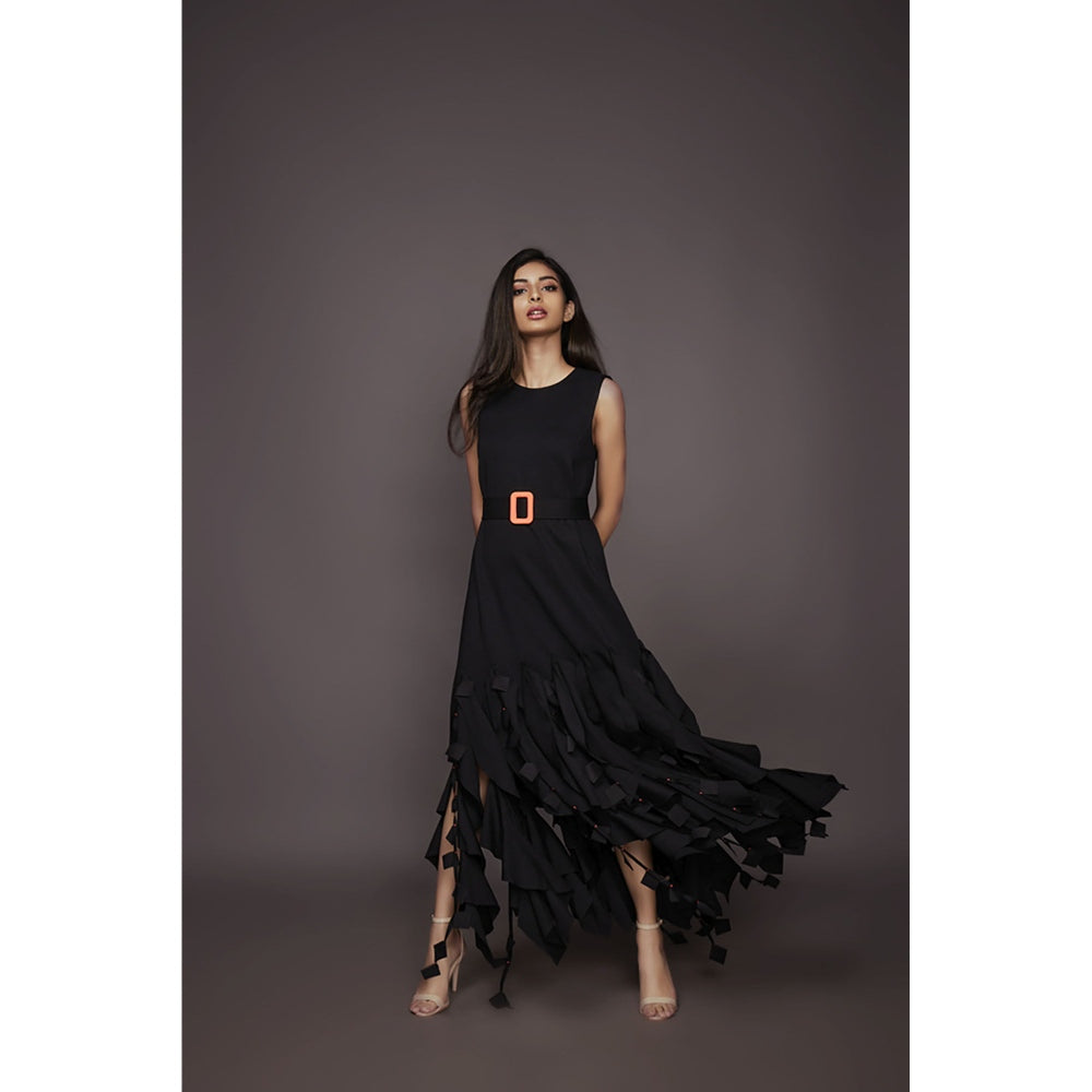 Deepika Arora Shift Dress - Black (Set of 2)