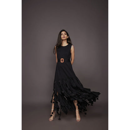 Deepika Arora Shift Dress - Black (Set of 2)