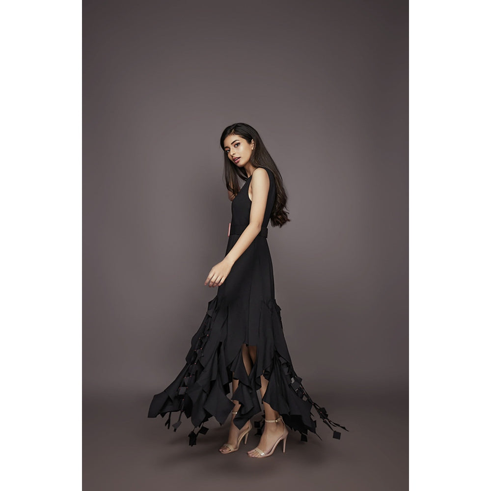 Deepika Arora Shift Dress - Black (Set of 2)