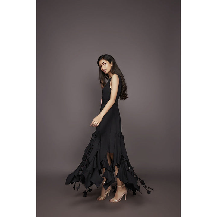 Deepika Arora Shift Dress - Black (Set of 2)