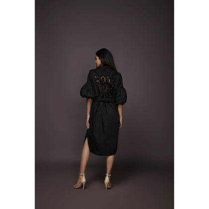 Deepika Arora Shirt Dress - Black