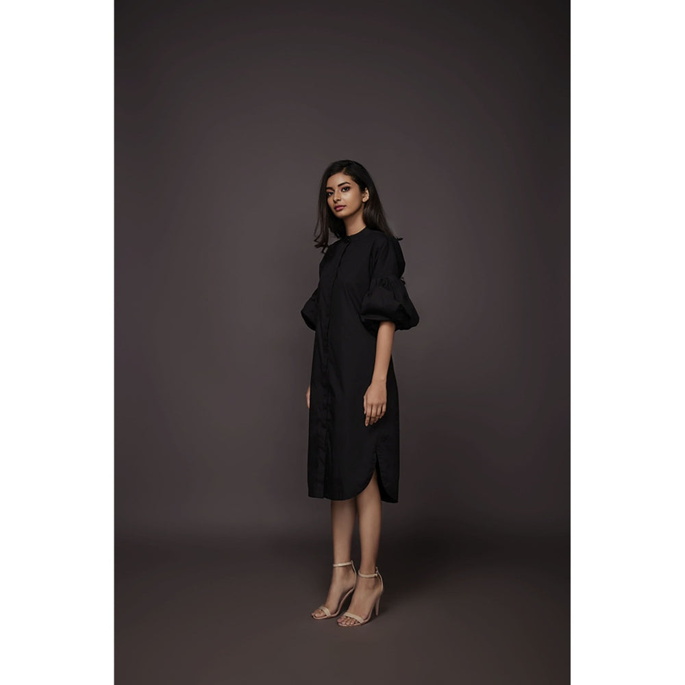 Deepika Arora Shirt Dress - Black