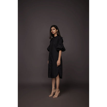 Deepika Arora Shirt Dress - Black