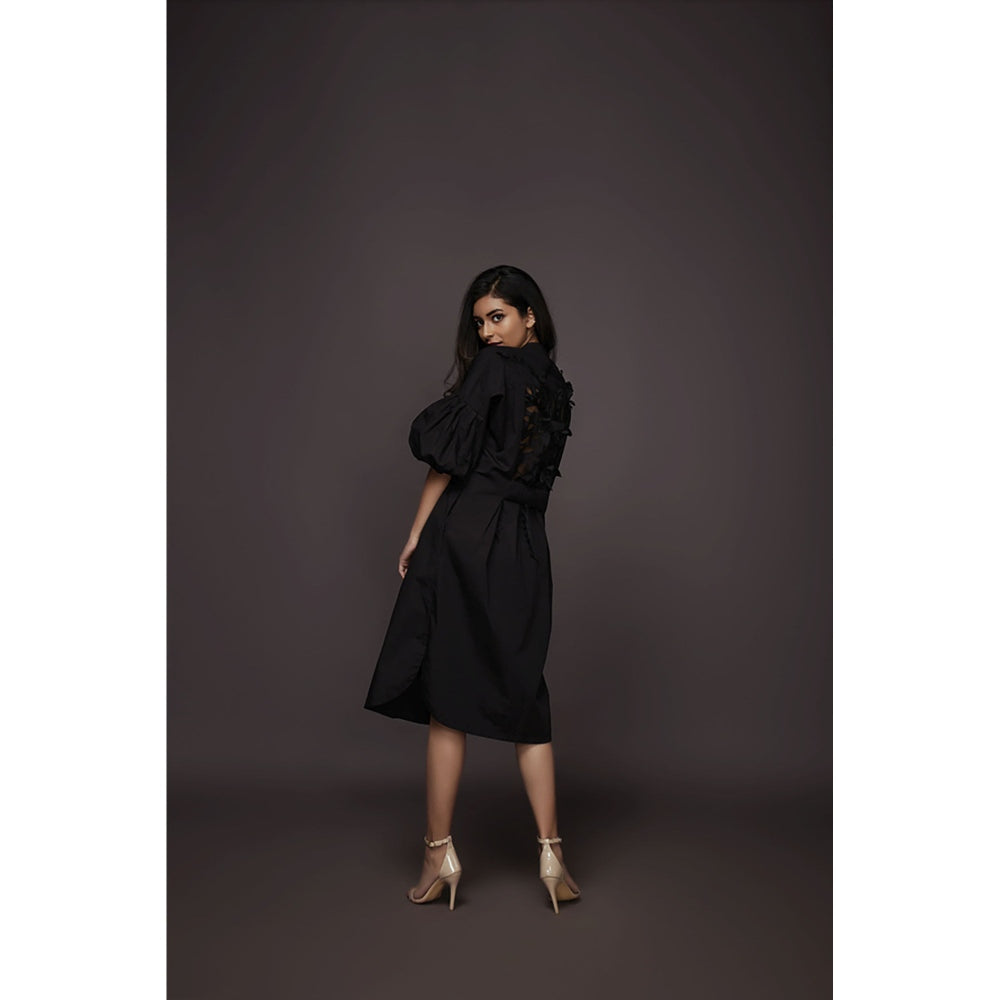 Deepika Arora Shirt Dress - Black