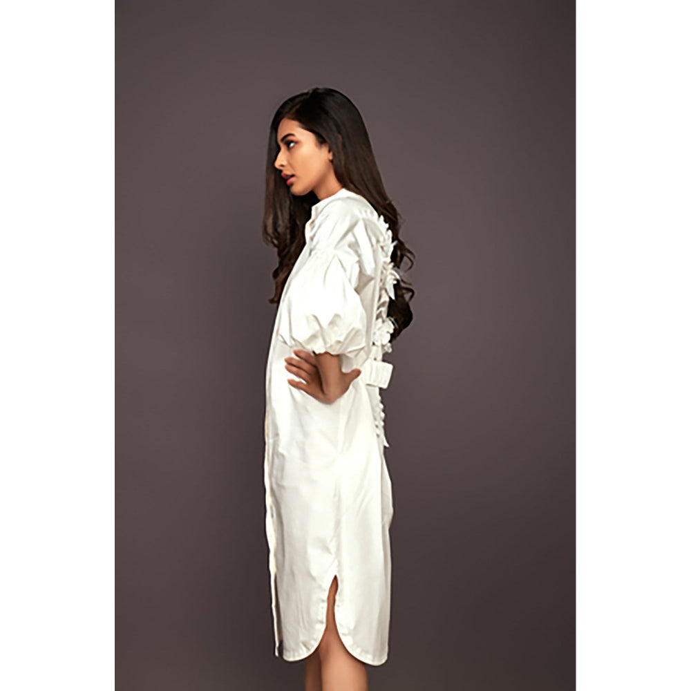 Deepika Arora Shirt Dress - White