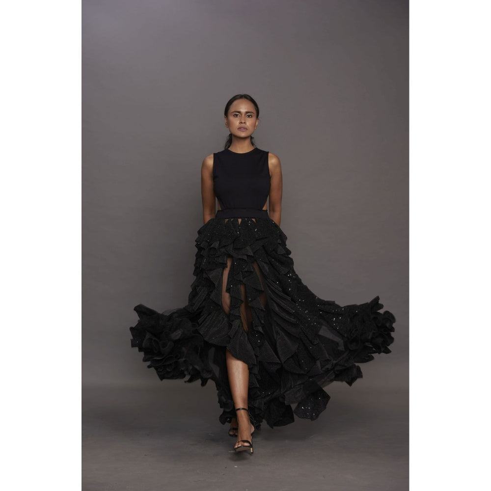 Deepika Arora Backless Dress - Black