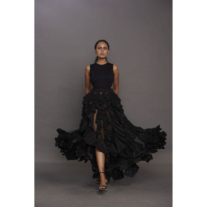 Deepika Arora Backless Dress - Black