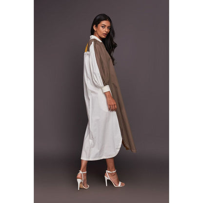Deepika Arora White Long Shirtdress
