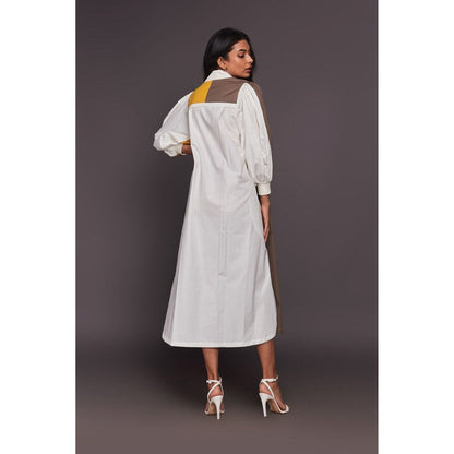 Deepika Arora White Long Shirtdress