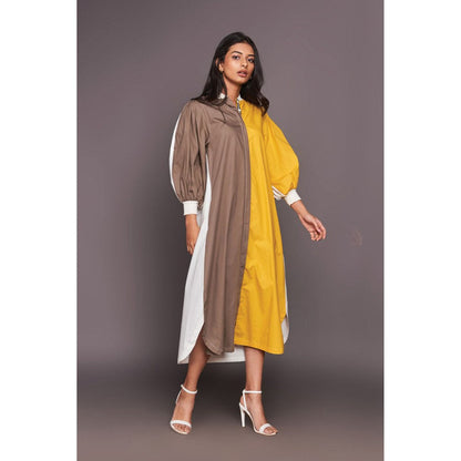 Deepika Arora White Long Shirtdress