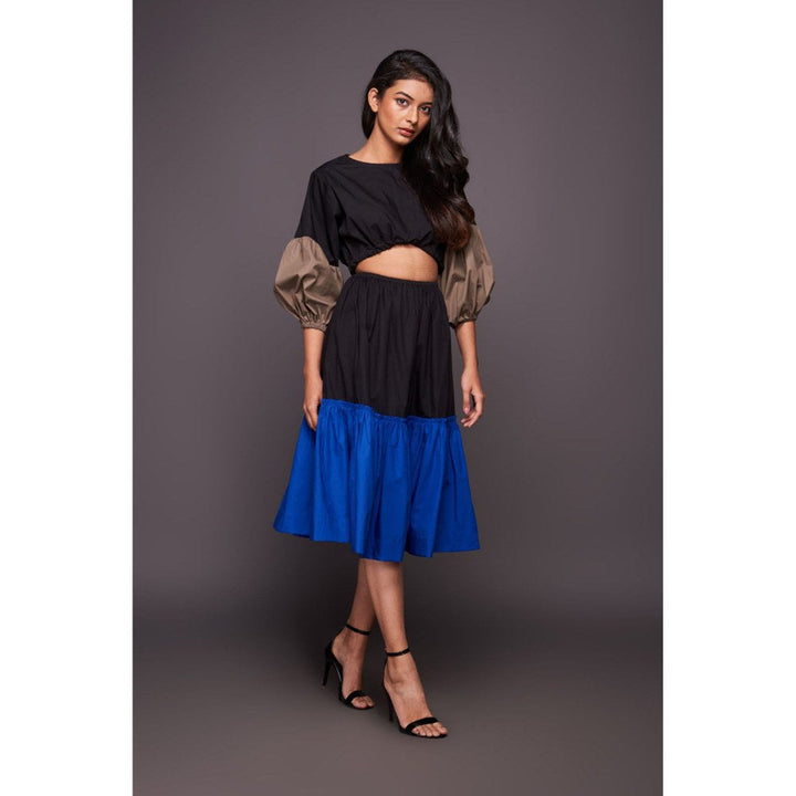 Deepika Arora Blue Waist Cut Dress