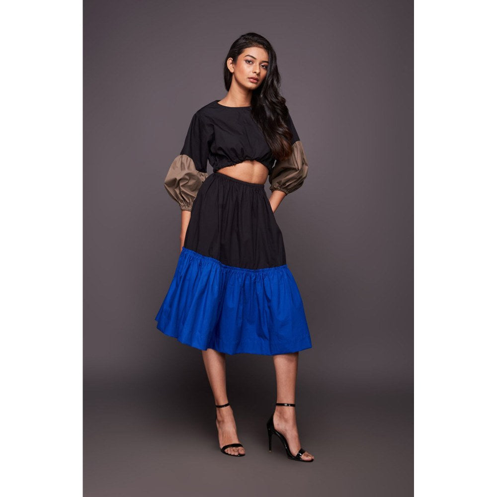 Deepika Arora Blue Waist Cut Dress