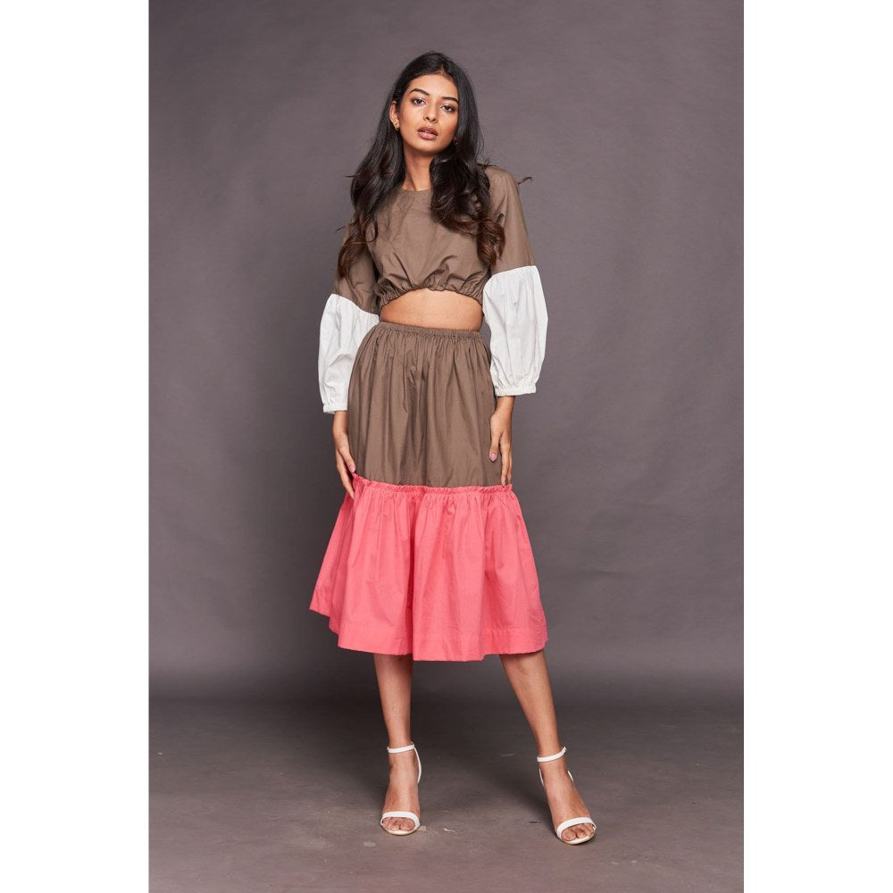 Deepika Arora Pink Waist Cut Dress