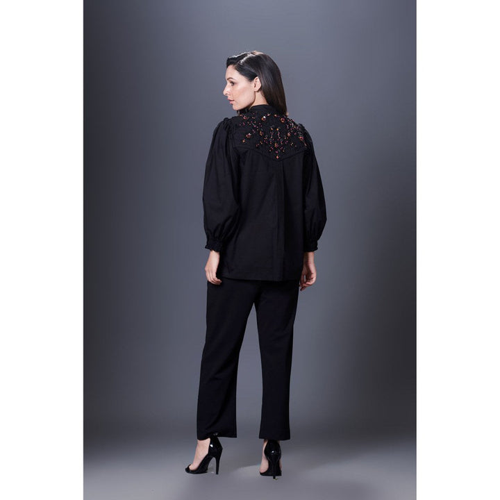 Deepika Arora Black Jacket Style Co-Ord (Set of 2)