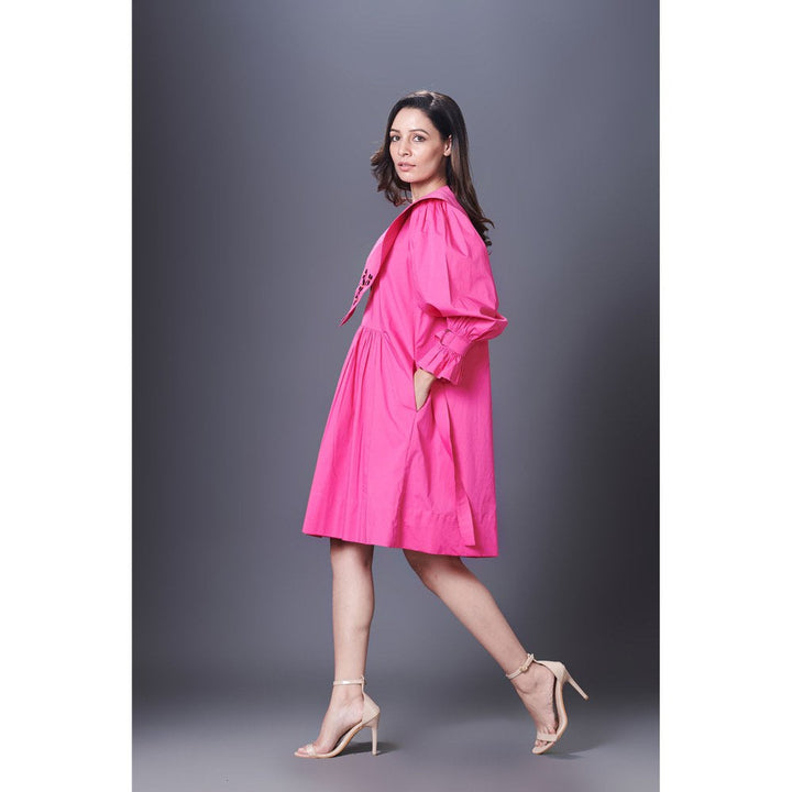 Deepika Arora Pink Dress With Sailor Collar