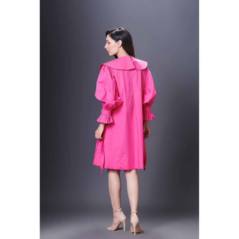 Deepika Arora Pink Dress With Sailor Collar