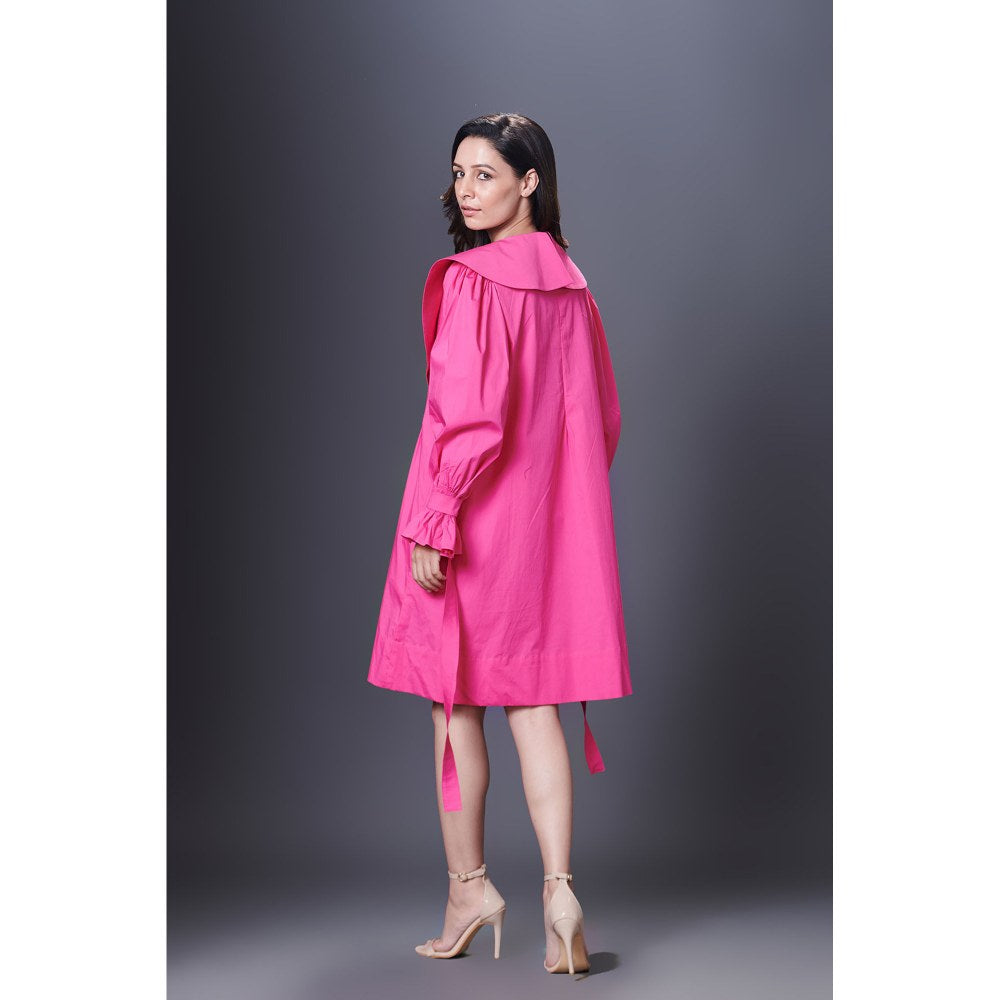 Deepika Arora Pink Dress With Sailor Collar
