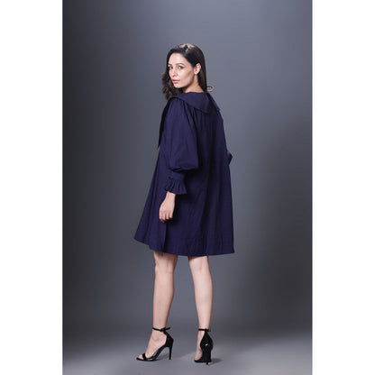 Deepika Arora Purple Dress With Sailor Collar