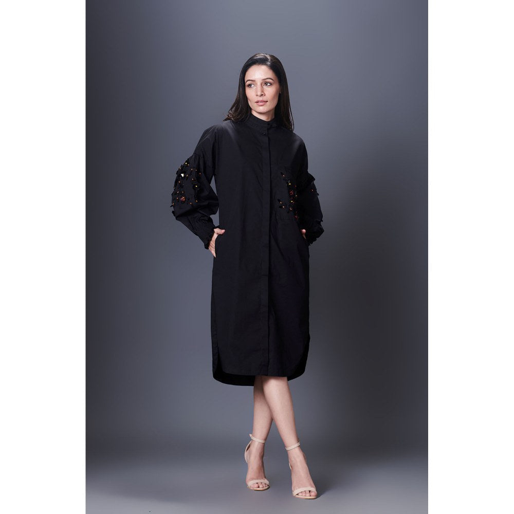 Deepika Arora Black Shirt Dress