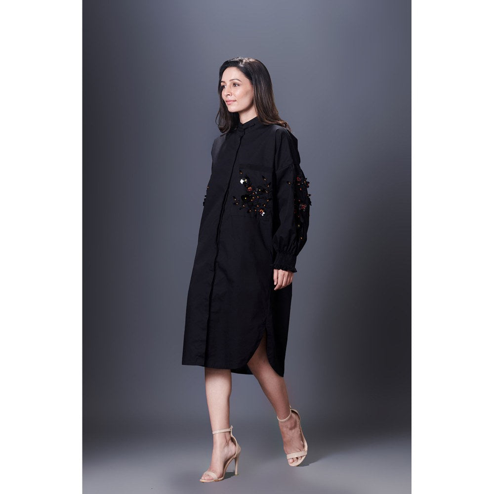 Deepika Arora Black Shirt Dress