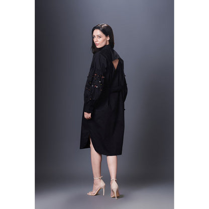 Deepika Arora Black Shirt Dress