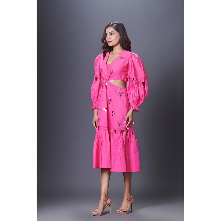 Deepika Arora Pink Cutout Dress